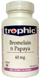 Bromelain + Papaya - Enzymy - , 90 kapslí 