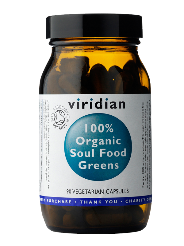 100% Organic Soul Food Greens 90 kapslí - , 90 kapslí 